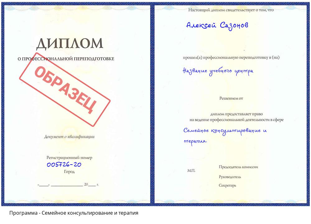 Семейное консультирование и терапия Пугачёв